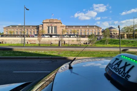 Station de taxi à la Gare de Mulhouse 24h/7j